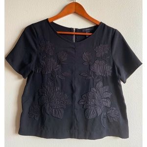 Floral embroidered Cropped Top || Forever 21